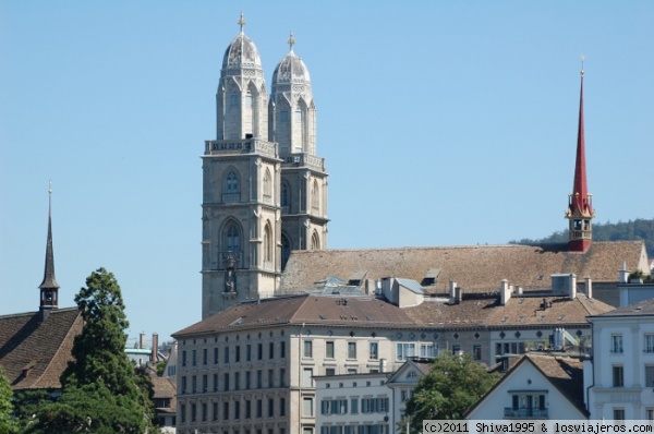 Grossmünster de Zurich
Las imponentes torres de la catedral, siglo XV.
