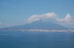 The volcano Mount Vesuvius in Naples