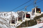 Telecabinas en la Vall de Núria (Girona)