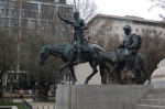 Don Quijote y Sancho Panza en Madrid