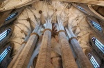 Detalle del techo de Santa María del Mar en Barcelona