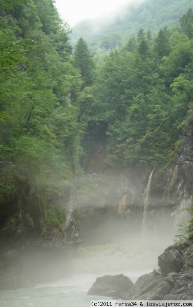 La garganta del Aare
La niebla cubre a menudo este bonito desfiladero
