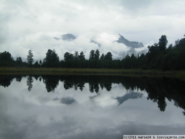 El lago Matheson - Nueva Zelanda