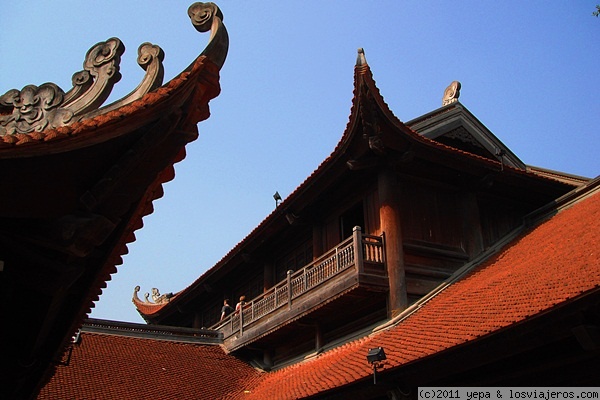 Templo de la Literatura
Su arquitectura recuerda mucho a la china
