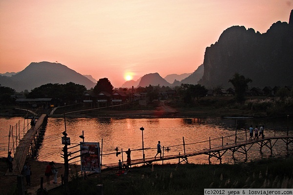 La Puesta
Impresionante puesta de sol en Vang Vieng
