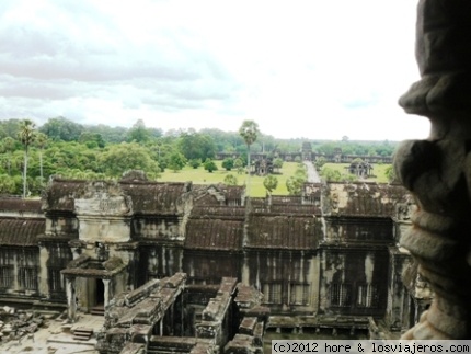 angkor wat
vistas desde arriba del templo
