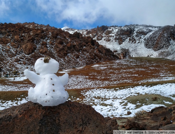 Nieve en el Teide
Muñeco de nieve en el Teide, Minas de San José
