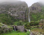 Cascada del Poço do Bacalhau, isla de Flores - Azores