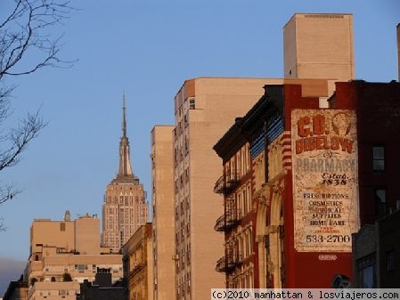 Manhattan atardeciendo en invierno
Esta foto me gusta muchisimo, especialmente por sus colores y su forma. Está tomada desde el Village.
