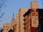 Manhattan at dusk in winter