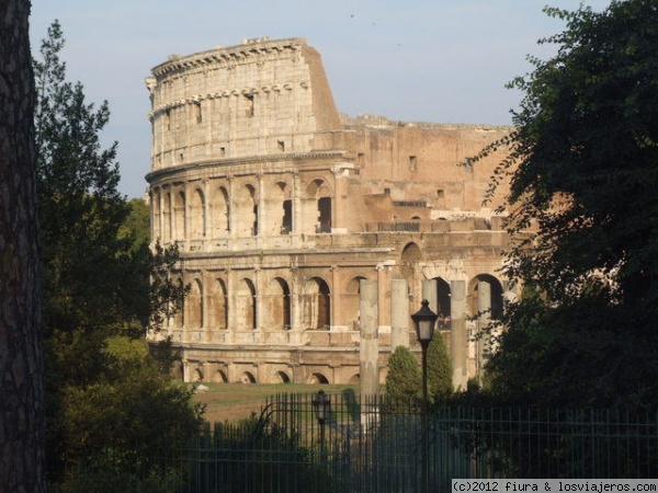 Coliseo desde Palatino
Bajando al foro desde la colina palatino, esta otra imagen del coliseo.
