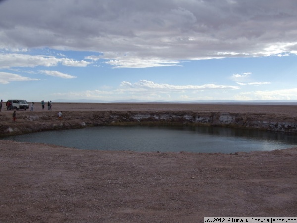 Laguna ojo del salar
Una de las dos lagunas gemelas llamadas ojos del salar, en este desierto de sal aparecen estas dos lagunas que sorprenden por ser de agua dulce.
