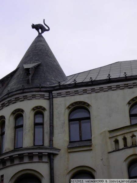 Casa del Gato en Riga
Detalle de la famosa Casa del Gato en Riga, por la que recibe dicho nombre
