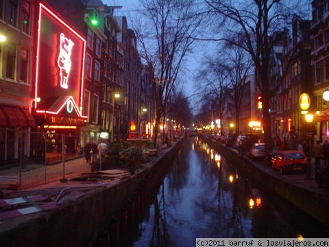 Amsterdam 2007
Vista nocturna del Barrio Rojo de Amsterdam
