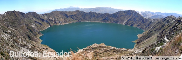 LAGUNA DEL QUILOTOA. ECUADOR
Impresionante lago en el interior del cráter del Quilotoa. Las vistas desde el borde son realmente espectaculares.
