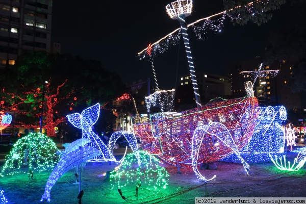 Paisaje marino luminoso
Festival de Luces en Hiroshima
