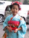 Vestida para shichi-go-san
festival, japón, noviembre, otoño, shichi-go-san, niños