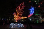 Ave Fenix luminoso en Hiroshima.
iluminación, periodo navideño, hiroshima, japón