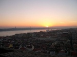 Atardecer en Lisboa desde el Castillo de San Jorge