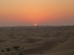 Puesta de Sol desierto Abu Dhabi