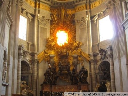 Cátedra de San Pedro, Roma
Imagen de la capilla donde se encuentra la silla donde se sentaba San Pedro.
