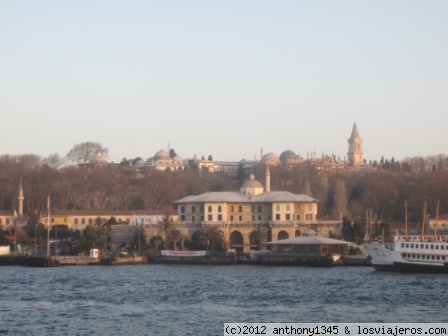 El Palacio de Topkapi, Estambul
Vista del Palacio de Topkapi desde el Bósforo
