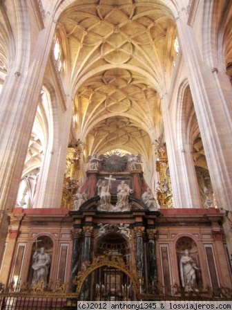 Trascoro de la catedral de Segovia
Trascoro y bóvedas de la catedral de Nuestra Señora de la Asunción y San Frutos de Segovia. Construída n el siglo XVI, es la última catedral de estilo gótico que se contruyó en España, anticipando ya algunos elementos renacentistas.
