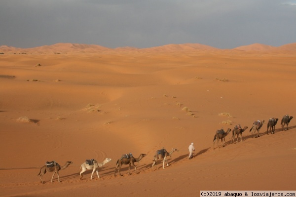 El Sáhara en Merzouga
