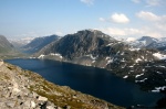 Paisaje noruego
lago Noruega Stryn gamle