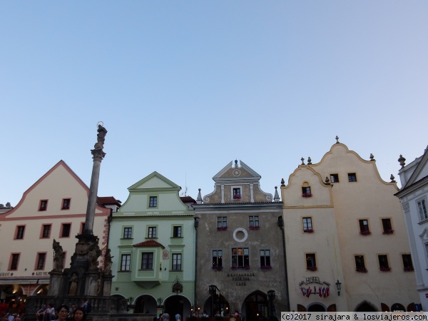 Plaza central, Césky Krumlov
Fachadas plaza Césky Krumlov
