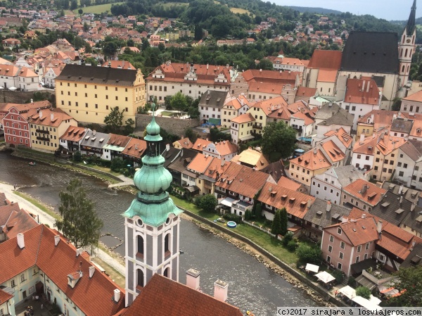 Panorámica, Césky Krumlov
Vistas desde la Torre del castillo
