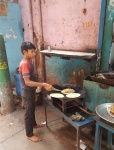 Chapatis
Chapatis, Joven, Delhi, haciendo, chapatis, calles