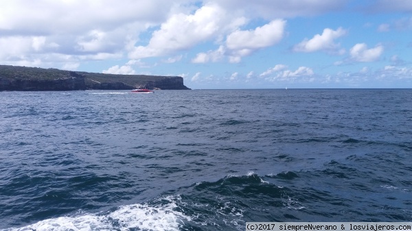 Ferry por la Bahía de SÍDNEY, NORTH HEAD (zona de MANLY)
La pasada entre NORTH HEAD (lado MANLY) y SOUTH HEAD (lado BONDI Beach) separa la Bahía de SÍDNEY del Mar de TASMAN, también llamado mar de Tasmania, parte del Océano Pacífico
