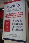 Michelin starred food stall in Singapore