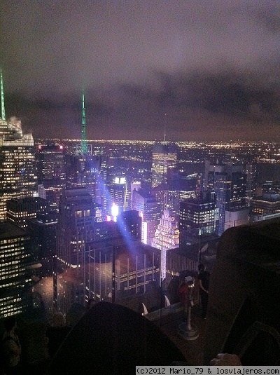 Vista de Manhattan
Vista de Manhattan desde el TOR , se puede apreciar la luz que desprende TIMES SQUARE desde las alturas.
