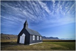 Iglesia negra  Búðakirkja
Península Snæfellsnes, Búðakirkja, glaciar Snæfellsjökull,