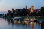 wawel
Vistas, Grunwaldzki, Cracovia, Wawel, wawel, desde, puente, castillo