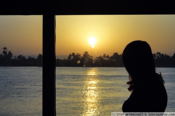 CRUCERO POR EL NILO. EGIPTO.
Contemplar el Nilo al atardecer es un momento que nunca se olvida.
