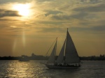 NAVEGANDO AL ATARDECER
NAVEGANDO, ATARDECER, Vistas, Manhattan, desde, crucero, atardecer, alrededor