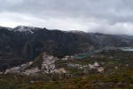 Vistas del pueblo Güejar Sierra y el Embalse de Canales(Granada)