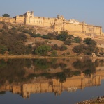 Fuerte Amber complejo palaciego Jaipur
Fuerte, Amber, Jaipur, complejo, palaciego