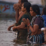 On the banks of the Ganges River