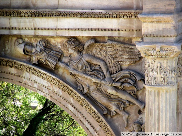 Detalle del Arco de Constantino, Roma, siglo IV
Situado en el Foro Romano
