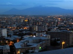 Yerevan and Mount Ararat at dusk