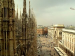 Milan: Piazza del Duomo
Milan, piazza, Duomo, Catedral, Vittorio Emmanuele, tejado