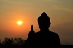 Amanecer desde Borobudur.