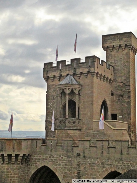 Torres del Palacio Real.
Una de las muchas torres que puedes ver - y disfrutar - en el Palacio Real de Olite.
