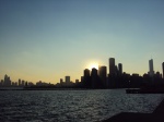 Skyline Chicago
Skyline, Chicago, Atardecer, Navy, Pier, junto, tomada, desde