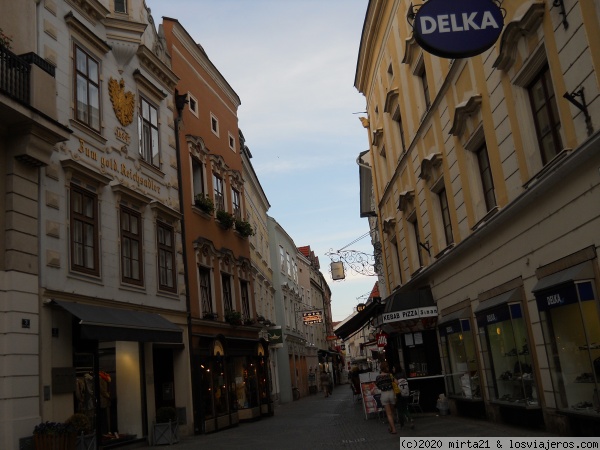pueblo de Krems
Calle comercial del pueblo de Krems
