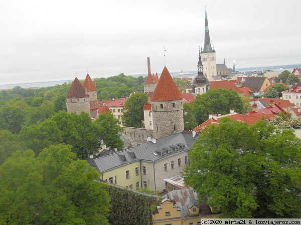 Vista desde muralla Tallin
Vista desde uno de los miradores de la muralla de Tallin
